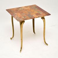 1950’s Vintage Brass & Onyx Side Table (2 of 5) 1950’s Vintage Brass & Onyx Side Table (2 of 5)