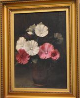 Still Life Oil Painting of Hollyhocks by Alfred Frederick William Hayward (3 of 7) Still Life Oil Painting of Hollyhocks by Alfred Frederick William Hayward (3 of 7)
