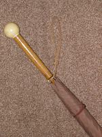 Antique Fawn Coloured Canopy Umbrella With Billiard Inspired Ball Handle (10 of 14) Antique Fawn Coloured Canopy Umbrella With Billiard Inspired Ball Handle (10 of 14)