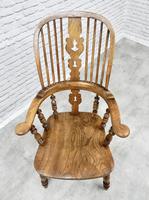 Antique Broadarm Windsor Armchair in Ash & Elm (6 of 7) Antique Broadarm Windsor Armchair in Ash & Elm (6 of 7)