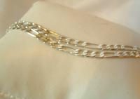 Vintage Silver Necklace 1970s Figaro Link 925 Solid Silver 19" Length (6 of 11) Vintage Silver Necklace 1970s Figaro Link 925 Solid Silver 19" Length (6 of 11)
