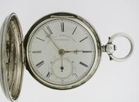 Rare Engraved Silver RJ Todd Pocket Watch 1857