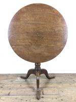 19th Century Oak Circular Tilt Top Tripod Table (8 of 11) 19th Century Oak Circular Tilt Top Tripod Table (8 of 11)