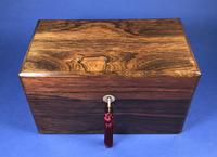 Victorian Single Lidded Rosewood Tea Caddy (5 of 13) Victorian Single Lidded Rosewood Tea Caddy (5 of 13)