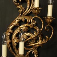 Florentine Silver Giltwood Antique Wall Lights (7 of 10) Florentine Silver Giltwood Antique Wall Lights (7 of 10)