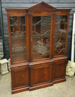 Reprodux Bevan Funnell Mahogany Breakfront Library Bookcase (5 of 5) Reprodux Bevan Funnell Mahogany Breakfront Library Bookcase (5 of 5)