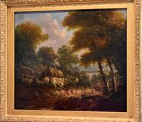Fine cottage scene oil painting (5 of 9) Fine cottage scene oil painting (5 of 9)