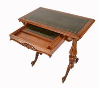 Victorian Writing Table Walnut Tulip Leg Desk c.1880 (9 of 10) Victorian Writing Table Walnut Tulip Leg Desk c.1880 (9 of 10)
