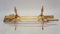 Three piece Victorian 27" Brass Fire Irons or Companion se plus Andirons (3 of 15) Three piece Victorian 27" Brass Fire Irons or Companion se plus Andirons (3 of 15)
