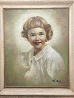 20th Century Oil Painting Portrait Girl With Curly Hair "The Happy Smile" (2 of 19) 20th Century Oil Painting Portrait Girl With Curly Hair "The Happy Smile" (2 of 19)