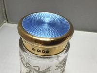Delightful Silver Gilt & Blue Enamel Jar (3 of 5) Delightful Silver Gilt & Blue Enamel Jar (3 of 5)