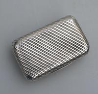 Good French Solid Silver Reeded Rectangular Snuff Box c.1830 (2 of 10) Good French Solid Silver Reeded Rectangular Snuff Box c.1830 (2 of 10)