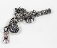 Rare Art Deco Sterling Silver Chatelaine Scroll Pattern Flint Pistol Whistle (2 of 9) Rare Art Deco Sterling Silver Chatelaine Scroll Pattern Flint Pistol Whistle (2 of 9)