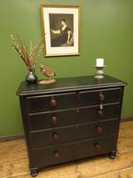 Antique Painted Black Chest of Drawers (15 of 16) Antique Painted Black Chest of Drawers (15 of 16)