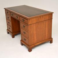 Antique Victorian Walnut Pedestal Desk (4 of 11) Antique Victorian Walnut Pedestal Desk (4 of 11)