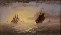 Oil Painting by Thomas Lucop "Early Evening" (2 of 4) Oil Painting by Thomas Lucop "Early Evening" (2 of 4)