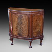 Early 20thc Mahogany Bowfront Sideboard Drinks Cabinet (1 of 9)
