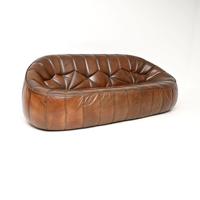 Vintage Ligne Roset Leather Moroccan Ottoman Sofa