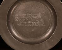 Set of 4 Pewter Plates with Engraved Decoration (4 of 7) Set of 4 Pewter Plates with Engraved Decoration (4 of 7)