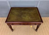 Victorian Mahogany 2 Drawer Reeded Leg Writing Table (10 of 15) Victorian Mahogany 2 Drawer Reeded Leg Writing Table (10 of 15)