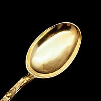 Antique Set of 4 Solid Silver Gilt Spoons with Highly Embossed Design - Henry William Curry 1871 (13 of 14) Antique Set of 4 Solid Silver Gilt Spoons with Highly Embossed Design - Henry William Curry 1871 (13 of 14)