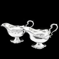 Pair of Georgian Solid Silver Pedestal Sauce Boats - William Collins 1774 (2 of 24) Pair of Georgian Solid Silver Pedestal Sauce Boats - William Collins 1774 (2 of 24)