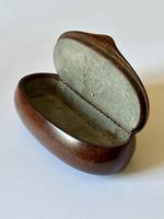 A 19th C Wood & Tin Lined Rectangular Snuff Box AW CROSS DUMFRIES 1862 (1 of 11)