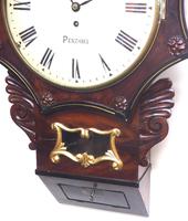Rare Antique Drop Dial Wall Clock 8 Day Single Fusee Movement Signed J H Harvey Penzance (5 of 12) Rare Antique Drop Dial Wall Clock 8 Day Single Fusee Movement Signed J H Harvey Penzance (5 of 12)