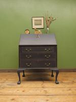 Vintage 1930s Black Writing Bureau Desk with Presentation Plaque, Lockable (18 of 22) Vintage 1930s Black Writing Bureau Desk with Presentation Plaque, Lockable (18 of 22)
