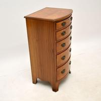 Antique Burr Walnut Slim Chest of Drawers (9 of 10) Antique Burr Walnut Slim Chest of Drawers (9 of 10)