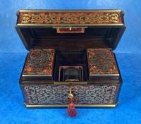 Victorian French Tortoiseshell Twin Canister Tea Caddy (10 of 17) Victorian French Tortoiseshell Twin Canister Tea Caddy (10 of 17)