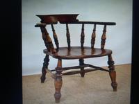 Captain's Chair or Smoker's Bow. Good and Original Victorian (5 of 9) Captain's Chair or Smoker's Bow. Good and Original Victorian (5 of 9)