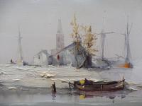 Large oil on canvas seascape listed artist Jorge Aguilar 1970's (2 of 10) Large oil on canvas seascape listed artist Jorge Aguilar 1970's (2 of 10)