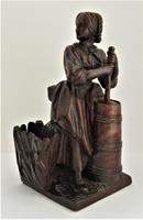 Pair of Swiss Black Forest Carved Figures, Pipe Rest & Match Holder c.1890 (10 of 19) Pair of Swiss Black Forest Carved Figures, Pipe Rest & Match Holder c.1890 (10 of 19)