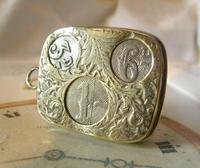 Antique Pocket Watch Chain Fob 1920s J W Benson Silver Nickel Coin Holder Fob (3 of 10) Antique Pocket Watch Chain Fob 1920s J W Benson Silver Nickel Coin Holder Fob (3 of 10)