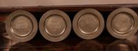 Set of 4 Pewter Plates with Engraved Decoration (2 of 7) Set of 4 Pewter Plates with Engraved Decoration (2 of 7)