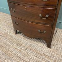 Small Edwardian Mahogany Antique Bow Fronted Chest of Drawers (5 of 8) Small Edwardian Mahogany Antique Bow Fronted Chest of Drawers (5 of 8)