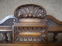 Late Victorian Carved Oak & Leather Armchair (3 of 14) Late Victorian Carved Oak & Leather Armchair (3 of 14)