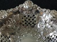 Silver Reticulated, Repousse Decorated Bon Bon Dish Birmingham 1907 (5 of 5) Silver Reticulated, Repousse Decorated Bon Bon Dish Birmingham 1907 (5 of 5)