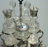 A Fine Silver Plate Warwick Type Cut Glass 5 Bottle Cruet C.1863/64 (3 of 9) A Fine Silver Plate Warwick Type Cut Glass 5 Bottle Cruet C.1863/64 (3 of 9)