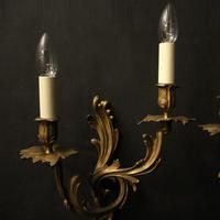 French Pair of Bronze Antique Wall Sconces (2 of 10) French Pair of Bronze Antique Wall Sconces (2 of 10)