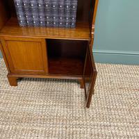 Quality Small Edwardian Figured Mahogany Antique Waterfall Bookcase (5 of 6) Quality Small Edwardian Figured Mahogany Antique Waterfall Bookcase (5 of 6)