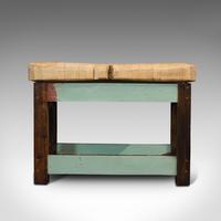 Antique Butcher's Chopping Block, Beech, Teak, Work Bench, Kitchen Island, Table (10 of 11) Antique Butcher's Chopping Block, Beech, Teak, Work Bench, Kitchen Island, Table (10 of 11)