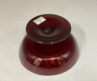 Antique Enamelled Ruby Glass Pedestal Dish c.1895 (4 of 6) Antique Enamelled Ruby Glass Pedestal Dish c.1895 (4 of 6)