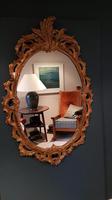 Antique Oval Timber Gilt Wall Mirror (6 of 6) Antique Oval Timber Gilt Wall Mirror (6 of 6)