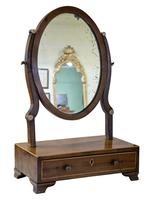 19th Century Mahogany Oval Dressing Table Mirror (3 of 6) 19th Century Mahogany Oval Dressing Table Mirror (3 of 6)