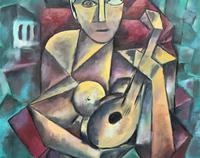 Original 20th Century Continental Abstract Cubism Style Portrait Oil Painting (6 of 11) Original 20th Century Continental Abstract Cubism Style Portrait Oil Painting (6 of 11)