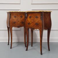 Beautiful Bombe shaped Bedside Cabinets c1930 (5 of 9) Beautiful Bombe shaped Bedside Cabinets c1930 (5 of 9)