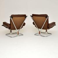 1960’s Pair of Leather & Chrome Armchairs by Ingmar Relling (6 of 12) 1960’s Pair of Leather & Chrome Armchairs by Ingmar Relling (6 of 12)