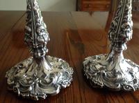 Pair of Ornate Antique Victorian Silver Candlesticks - 1844 / 1845 (5 of 8) Pair of Ornate Antique Victorian Silver Candlesticks - 1844 / 1845 (5 of 8)